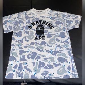 Bape Space Camoflauge by A Bathing Ape Tee White Size: M